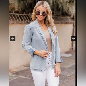 Chambray Jacket from Pink Lily (M)
